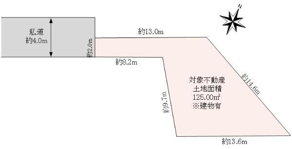 南大谷（町田駅）　２３８０万円 土地価格2380万円、土地面積125m<sup>2</sup> 