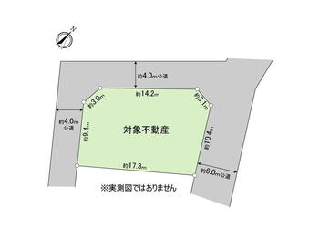 東豊田１（豊田駅）　６２４０万円 土地価格6240万円、土地面積213.12m<sup>2</sup> 区画図