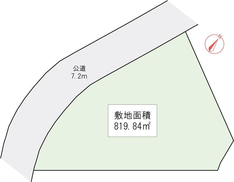 鎌倉山３（西鎌倉駅）　１億１０００万円 土地価格1億1000万円、土地面積819.84m<sup>2</sup> 