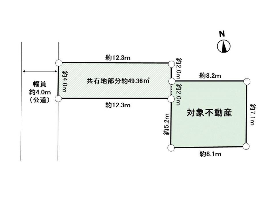 立野台２（座間駅）　１０８０万円 土地価格1080万円、土地面積59.01m<sup>2</sup> 地型図