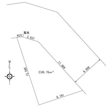 八幡木１（南鳩ヶ谷駅）　１４９９万円 土地価格1499万円、土地面積65.75m<sup>2</sup> 敷地面積：65.75平方メートル