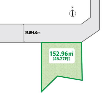 六月１（竹ノ塚駅）　５４９０万円 土地価格5490万円、土地面積152.96m<sup>2</sup> 