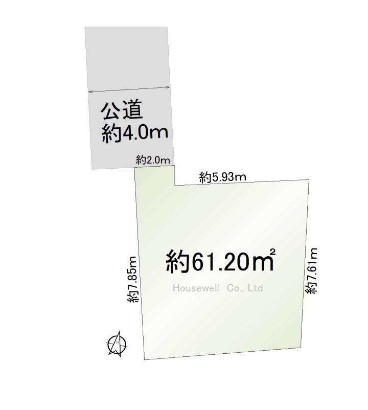 八幡町（新田駅）　６５０万円 土地価格650万円、土地面積61.2m<sup>2</sup> 土地面積61.2m<sup>2</sup>