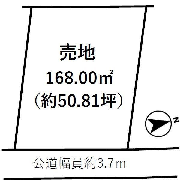 神納（長浦駅）　４５０万円 土地価格450万円、土地面積168m<sup>2</sup> 