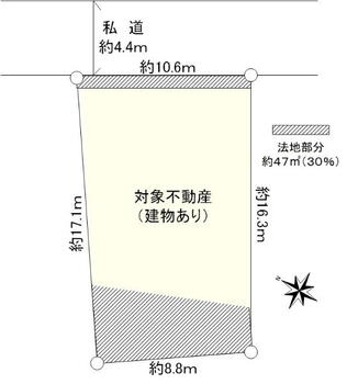 馬場２　１９９０万円 土地価格1990万円、土地面積154m<sup>2</sup> 