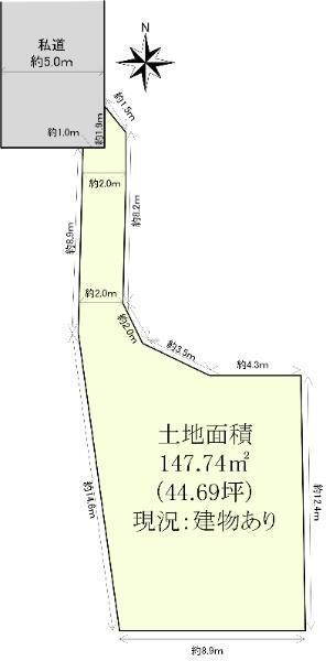 東京都武蔵村山市三ツ藤１ 西武立川駅 土地 物件詳細