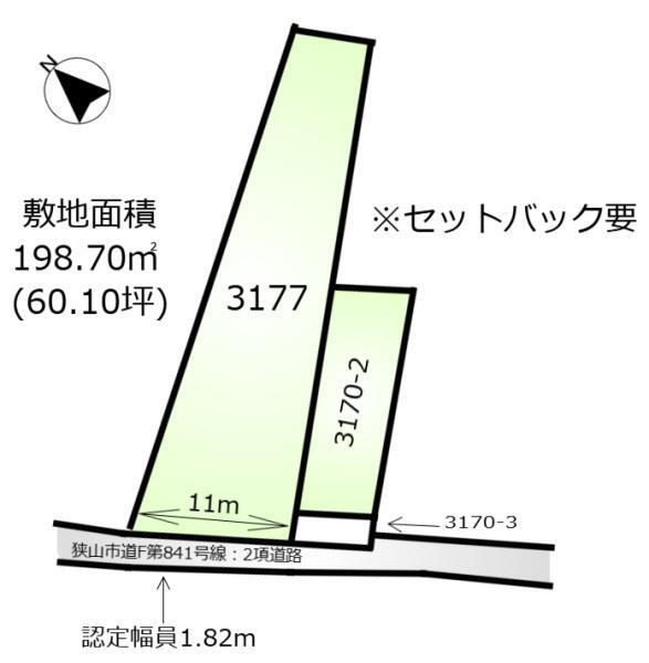 埼玉県狭山市大字笹井 仏子駅 土地 物件詳細