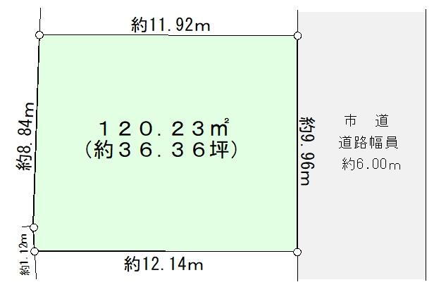 湖畔１（武蔵大和駅）　１２３０万円 土地価格1230万円、土地面積120.23m<sup>2</sup> 