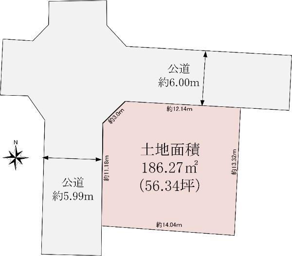 若松町３（東府中駅）　９４８０万円 土地価格9480万円、土地面積186.49m<sup>2</sup> 