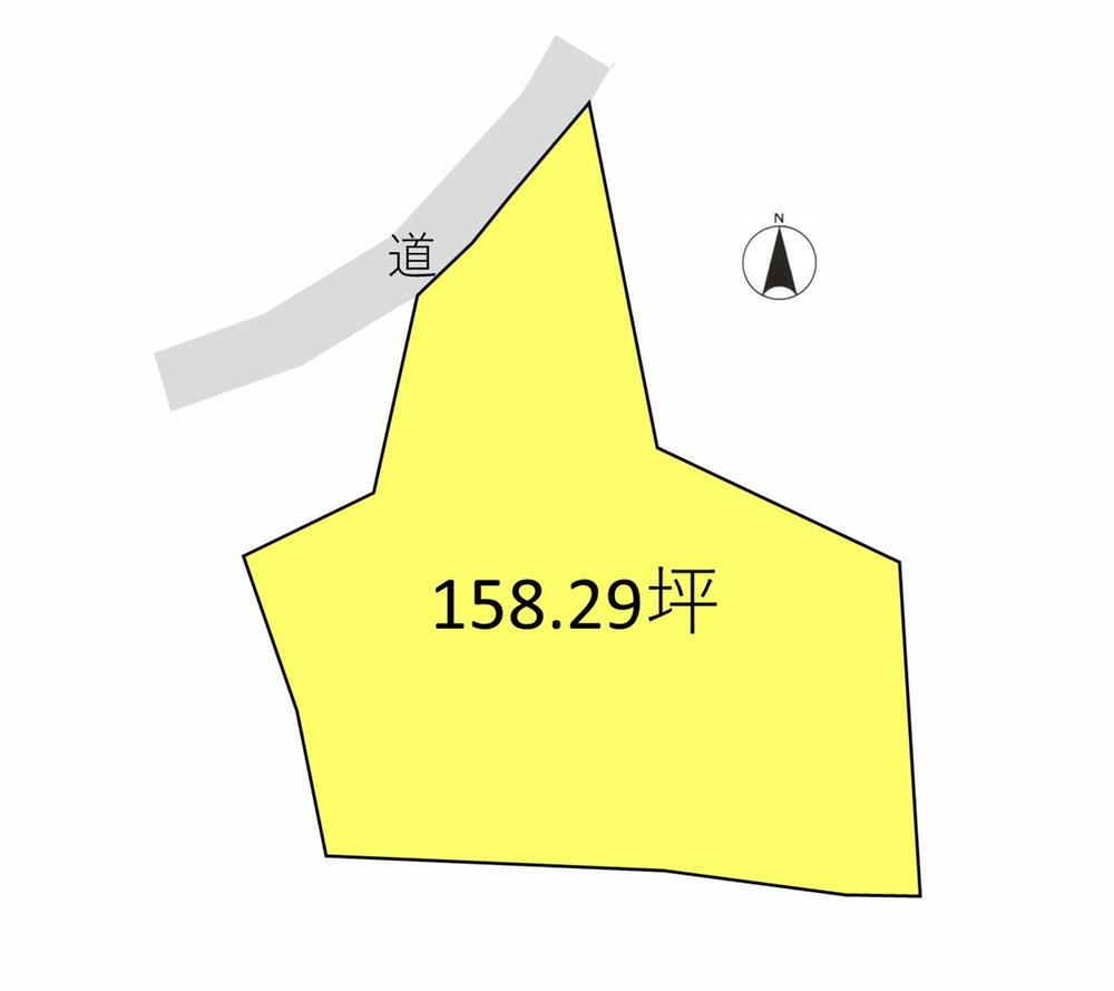 吉井町小暮（西山名駅）　６００万円 土地価格600万円、土地面積523.29m<sup>2</sup> 区画図