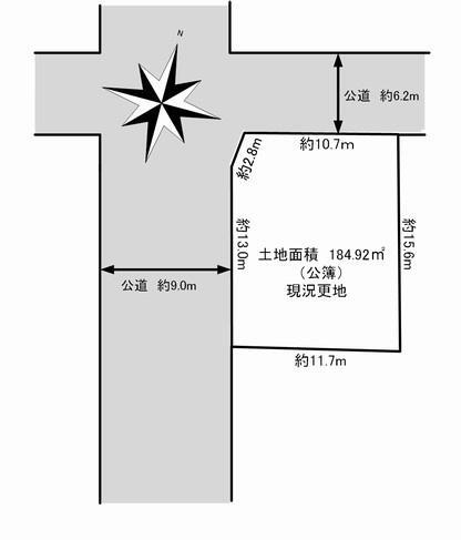鶴舞２（一本松駅）　１１００万円 土地価格1100万円、土地面積184.92m<sup>2</sup> 