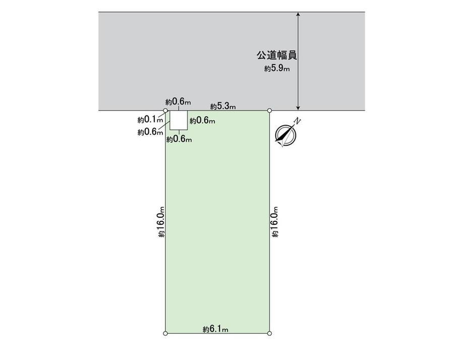 高洲１（新浦安駅）　４５００万円 土地価格4500万円、土地面積99.19m<sup>2</sup> 地形図