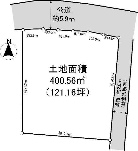 神奈川県鎌倉市梶原３ 鎌倉駅 土地 物件詳細