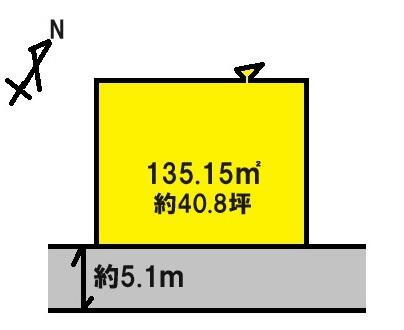 大字大房（大袋駅）　２８００万円 土地価格2800万円、土地面積135.15m<sup>2</sup> 
