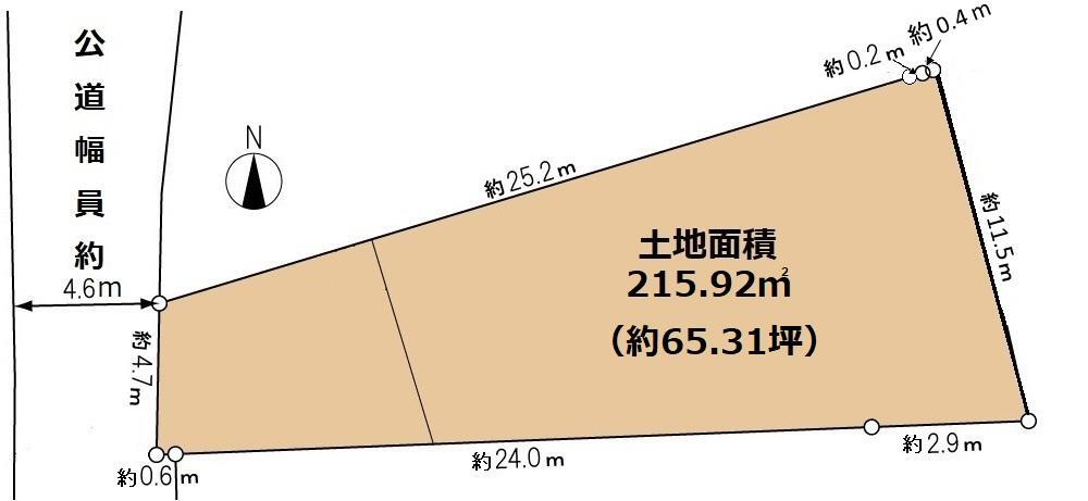 本町田（町田駅）　３３８０万円 土地価格3380万円、土地面積215.92m<sup>2</sup> 