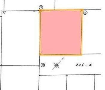 北葛西３（船堀駅）　３４８０万円 土地価格3480万円、土地面積73.69m<sup>2</sup> 区画図です