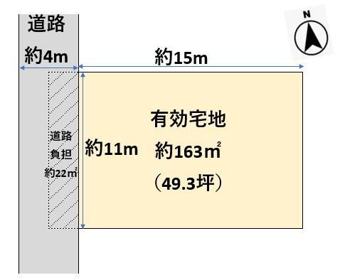 幸栄２（大形駅）　９８０万円 土地価格980万円、土地面積163m<sup>2</sup> 