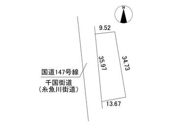 板取（信濃松川駅）　８００万円 土地価格800万円、土地面積411.46m<sup>2</sup> 