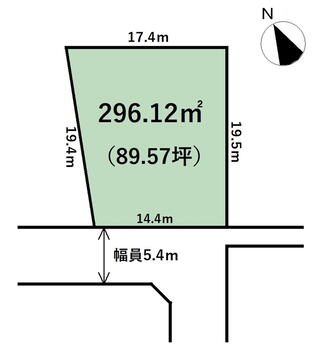 中太閤山７　８６０万円 土地価格860万円、土地面積296.12m<sup>2</sup> 