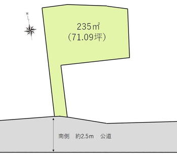 大字亀倉（須坂駅）　４００万円 土地価格400万円、土地面積235m<sup>2</sup> 