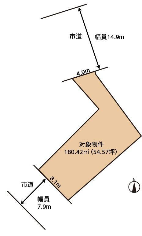 日之出２（新福井駅）　２２００万円 土地価格2200万円、土地面積180.42m<sup>2</sup> 