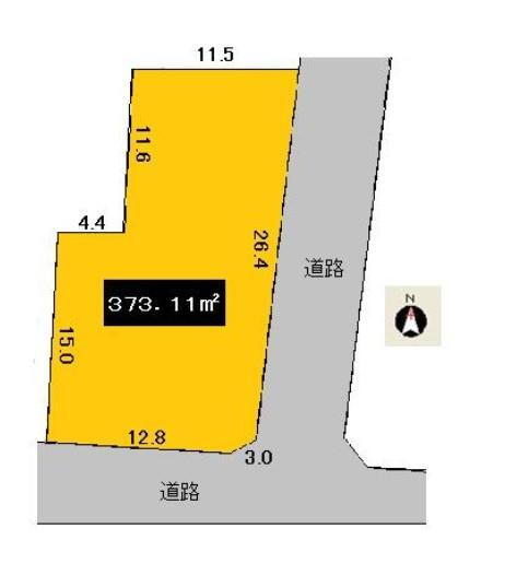 市姫２（芦原温泉駅）　８４６万円 土地価格846万円、土地面積373.11m<sup>2</sup> 