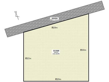 内野上新町（内野西が丘駅）　５００万円 土地価格500万円、土地面積836m<sup>2</sup> 
