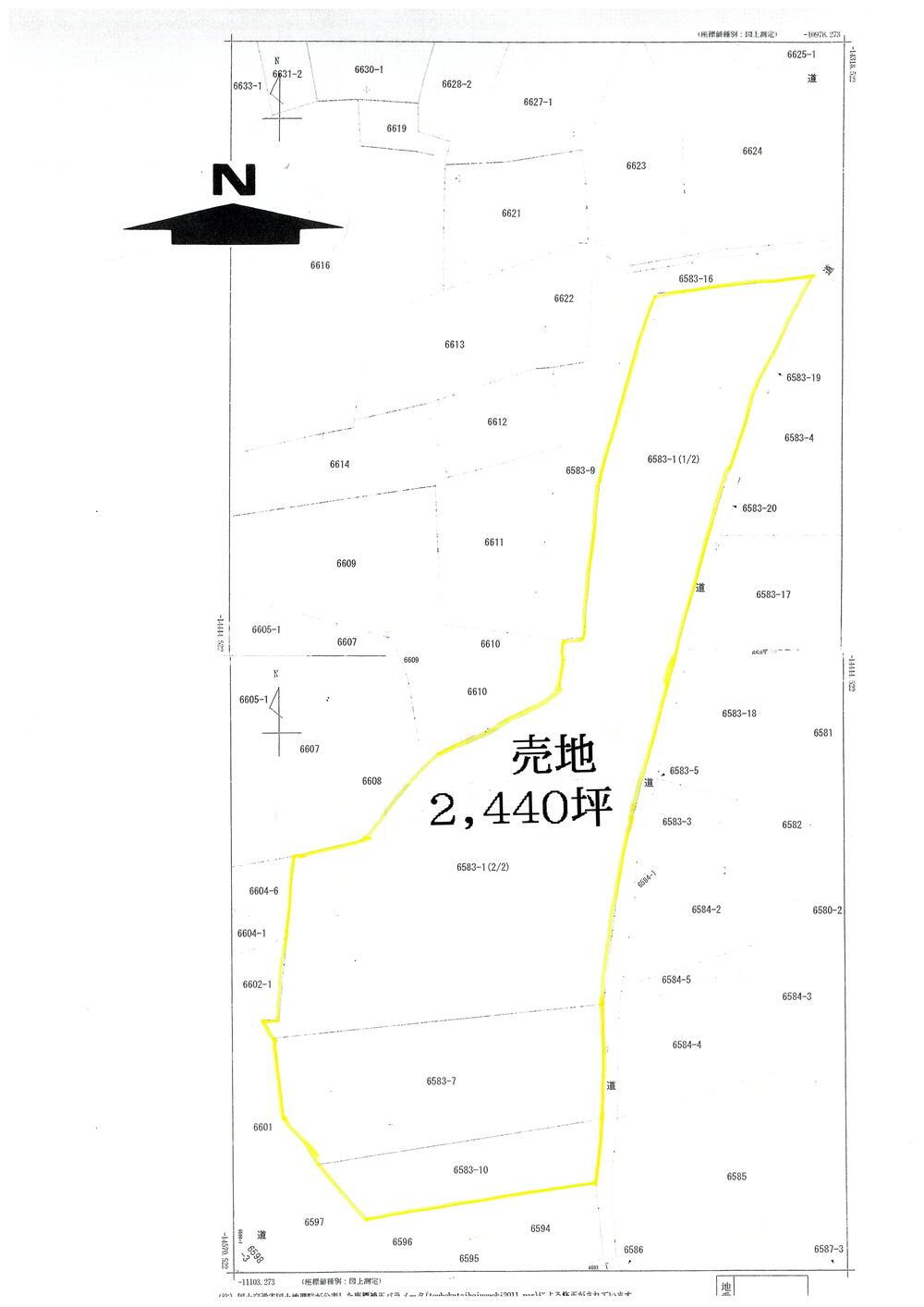 大泉町谷戸（甲斐小泉駅）　６８３２万円 土地価格6832万円、土地面積8,069m<sup>2</sup> 