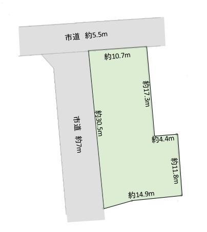 田町１（新井駅）　１１５０万円 土地価格1150万円、土地面積365m<sup>2</sup> 