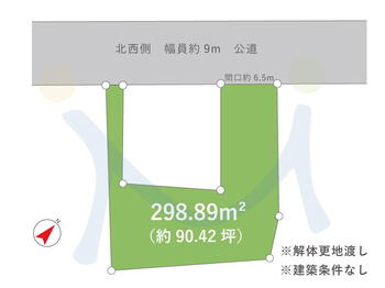 寺尾東３（寺尾駅）　１２９９万円 土地価格1299万円、土地面積298.89m<sup>2</sup> 