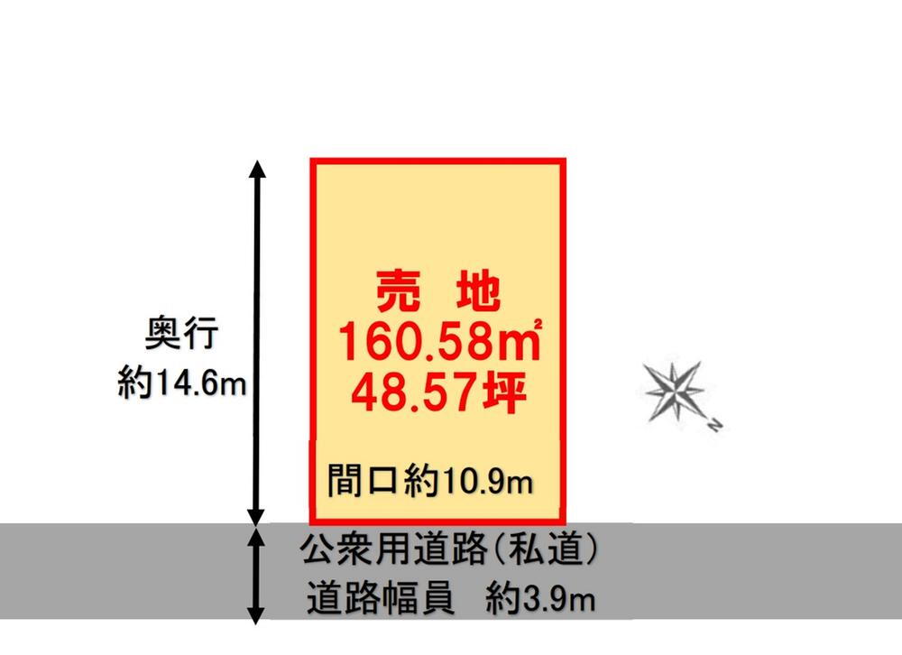 小針藤山（小針駅）　１０００万円 土地価格1000万円、土地面積160.58m<sup>2</sup> 