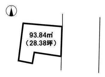 青沼２（金手駅）　４５０万円 土地価格450万円、土地面積93.84m<sup>2</sup> 