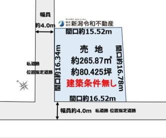 新潟県新潟市西区寺尾上１ 寺尾駅 土地 物件詳細