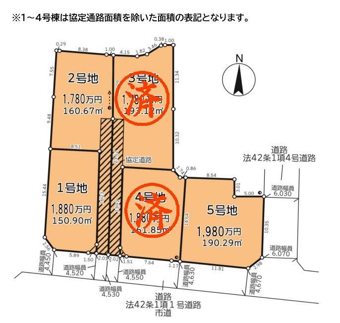西和田１　１７８０万円 土地価格1780万円、土地面積208m<sup>2</sup> 