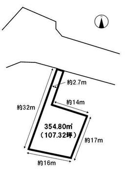 緑が丘２（甲府駅）　１６０５万円 土地価格1605万円、土地面積354.8m<sup>2</sup> 