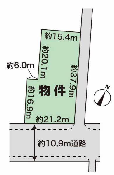 小針西２（小針駅）　６２５０万円 土地価格6250万円、土地面積692.45m<sup>2</sup> 