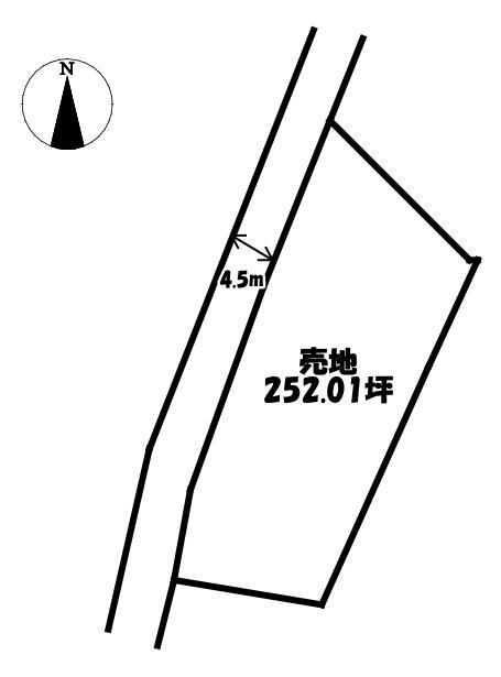 長塚（竜王駅）　３２００万円 土地価格3200万円、土地面積833.1m<sup>2</sup> 