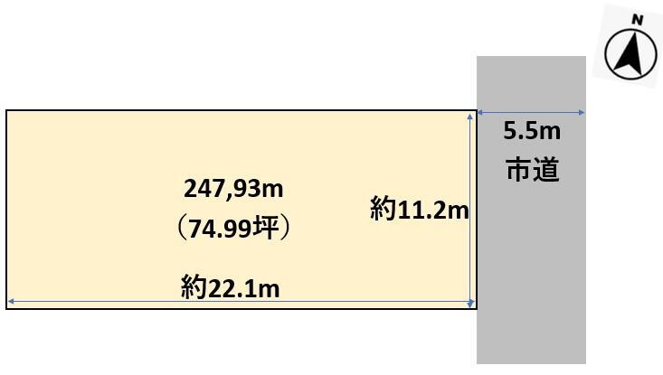 月見町（新潟駅）　１７８０万円 土地価格1780万円、土地面積247.93m<sup>2</sup> 