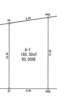 瓜生町（サンドーム西駅）　６５０万円 土地価格650万円、土地面積165.3m<sup>2</sup> 