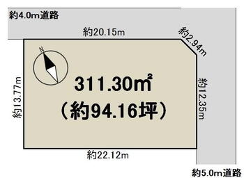 青島（新魚津駅）　６００万円 土地価格600万円、土地面積311.3m<sup>2</sup> 