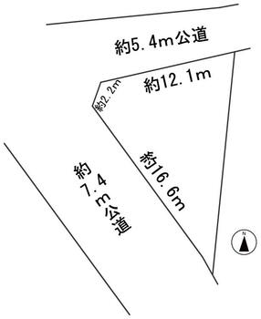 那加桐野町６　３４９万円 土地価格349万円、土地面積131.07m<sup>2</sup> 