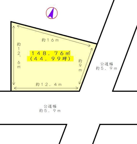 龍禅寺町　１６００万円 土地価格1600万円、土地面積148.63m<sup>2</sup> 