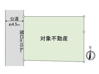 生桑町　１０８０万円 土地価格1080万円、土地面積162.03m<sup>2</sup> 間取図