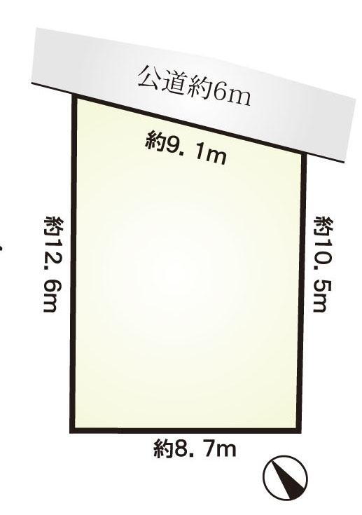 小坂２（神沢駅）　１９８０万円 土地価格1980万円、土地面積105.62m<sup>2</sup> 