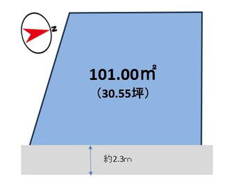 鎌田町（松阪駅）　２００万円 土地価格200万円、土地面積101m<sup>2</sup> 