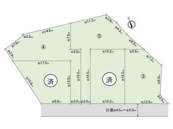 奥栄町１（常滑駅）　１０００万円 土地価格1000万円、土地面積170.98m<sup>2</sup> 