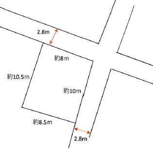 本郷町（沼津駅）　７９８万円 土地価格798万円、土地面積95.86m<sup>2</sup> 