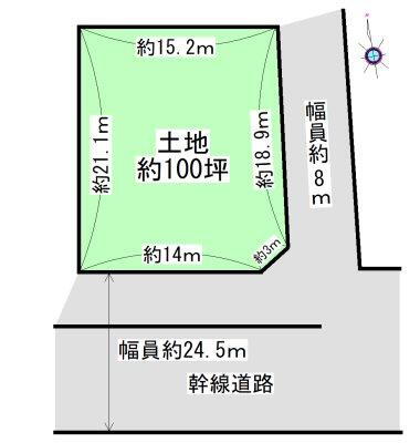 野田３（伏屋駅）　５９８０万円 土地価格5980万円、土地面積330m<sup>2</sup> 