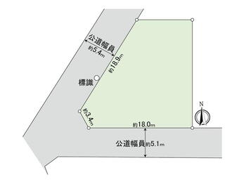 西正和台２（星川駅）　１２８０万円 土地価格1280万円、土地面積283m<sup>2</sup> 区画図