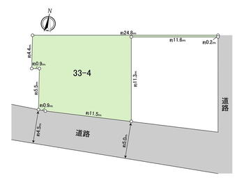 内幸町加藤（知立駅）　２３８０万円 土地価格2380万円、土地面積140.06m<sup>2</sup> 区画図